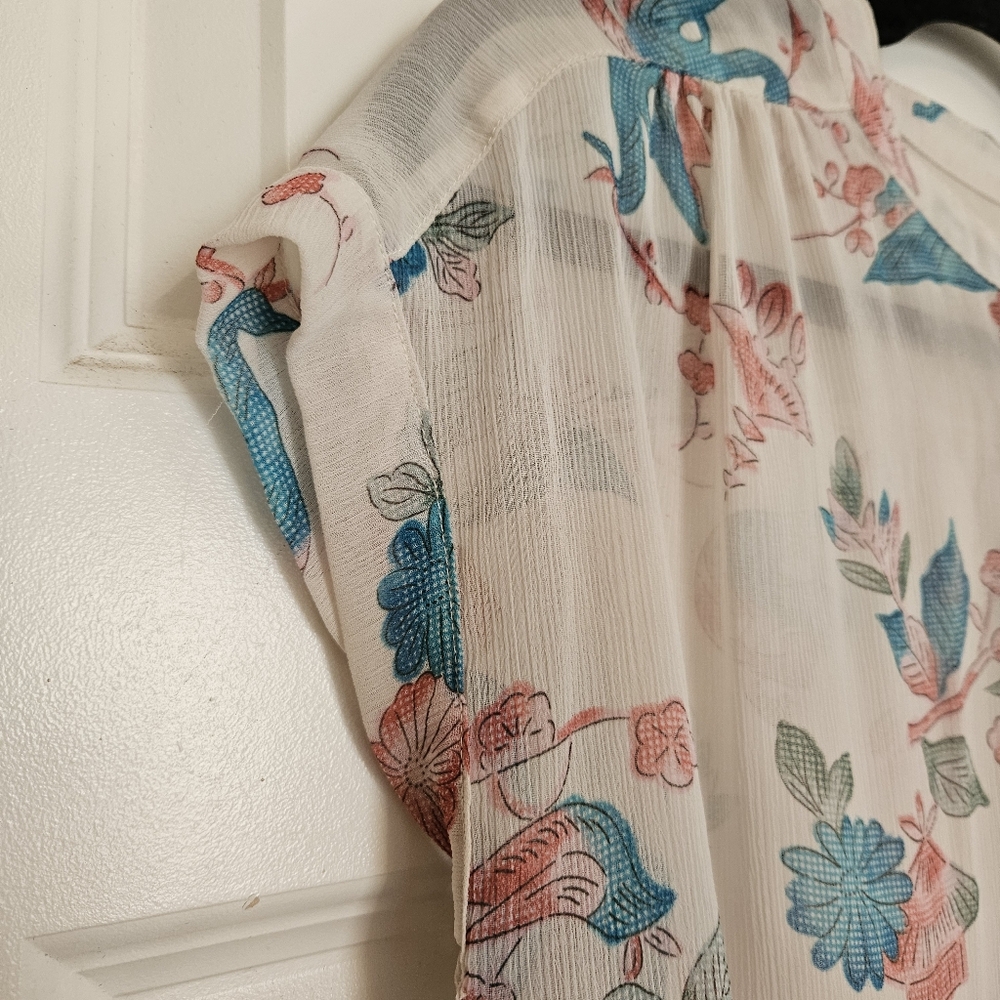 Quicksilver Floral Sheer Blouse - Picture 5 of 7